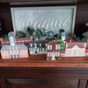 5 Vintage The Cat's Meow Virginia Buildings Plus 1 By Shiela